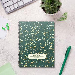 Pattern coloured stars Notebook