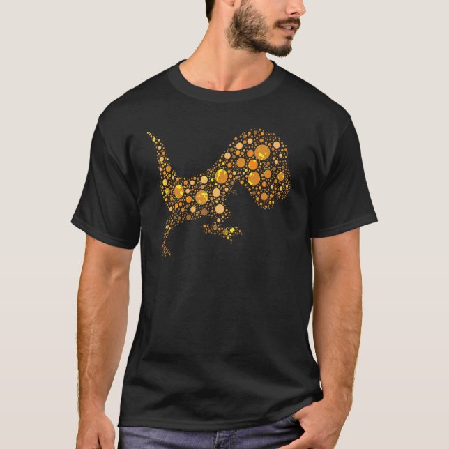 Pattern Colourful Dinosaur September International T-Shirt (Front)
