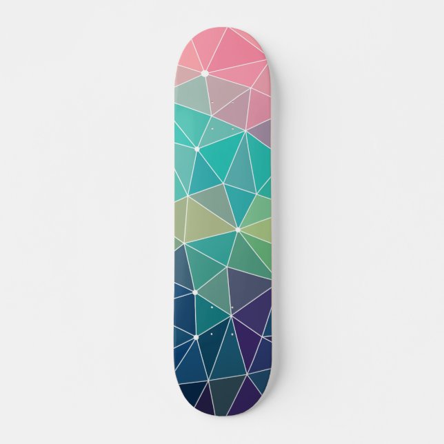 Pattern Colourful Inspiration Retro Cute  Skateboard (Front)
