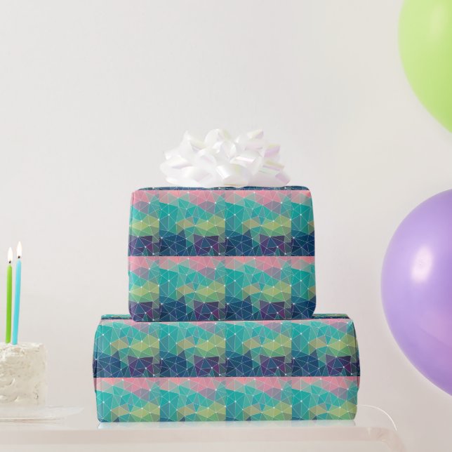 Pattern Colourful Inspiration Retro Cute  Wrapping Paper (Party Gifts)