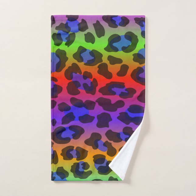 Pattern Colourful Inspiration Retro Tiger  Hand Towel (Hand Towel)