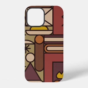Pattern: cosy evening. Vintage illustrationabstrac iPhone 12 Case