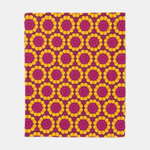 pattern design made by repetition of geometric sha fleece blanket