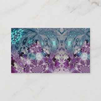 Pattern Design Ombre Tie Dye Teal Print Business Card