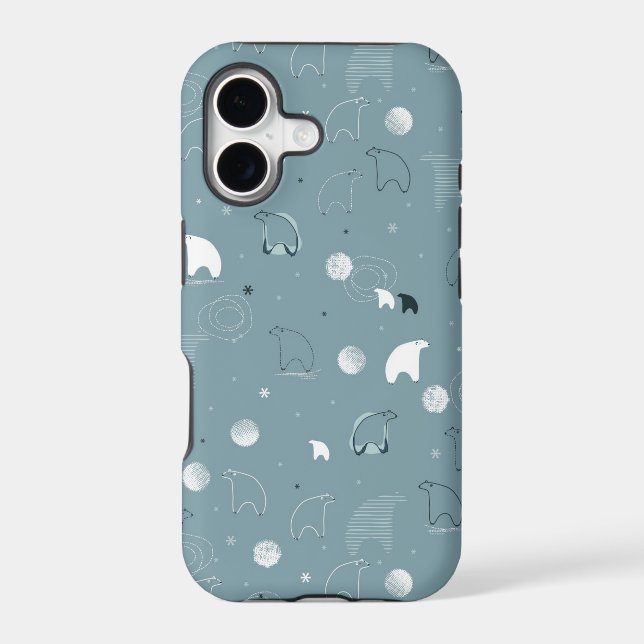 pattern displaying a cute polar (Back)