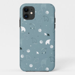 pattern displaying a cute polar Case-Mate iPhone case