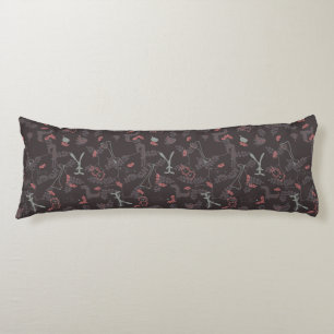 pattern displaying baby animals 1 body cushion