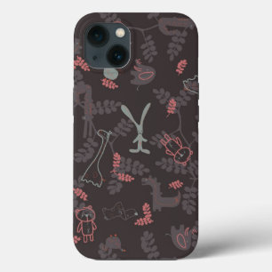 pattern displaying baby animals 1 iPhone 13 case