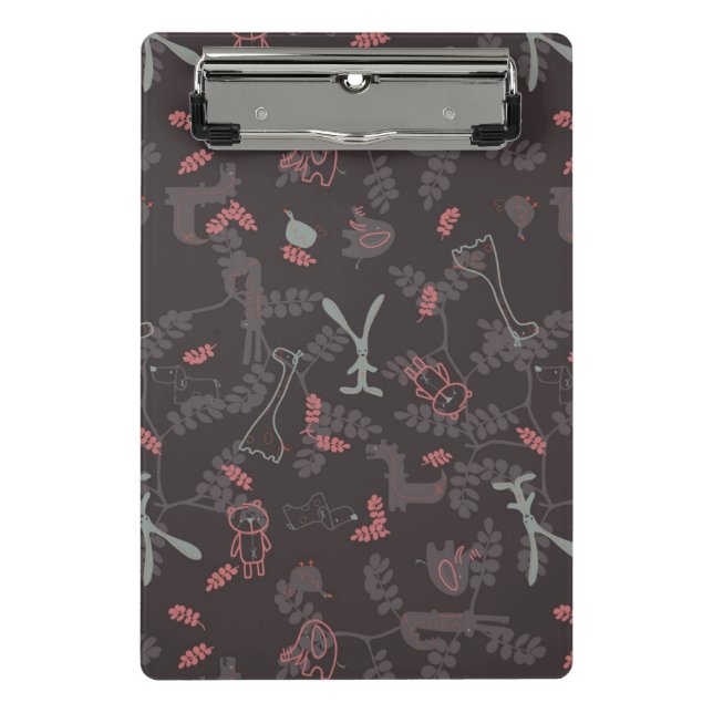 pattern displaying baby animals 1 mini clipboard (Front)