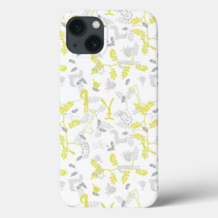 pattern displaying baby animals 2 iPhone 13 case