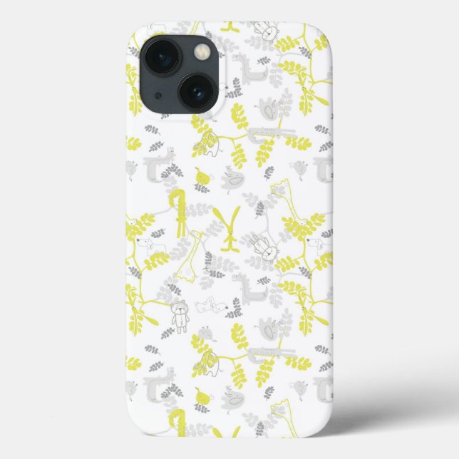 pattern displaying baby animals 2 Case-Mate iPhone case (Back)