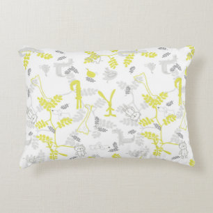 pattern displaying baby animals 2 decorative cushion