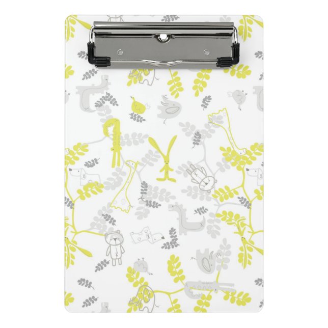 pattern displaying baby animals 2 mini clipboard (Front)
