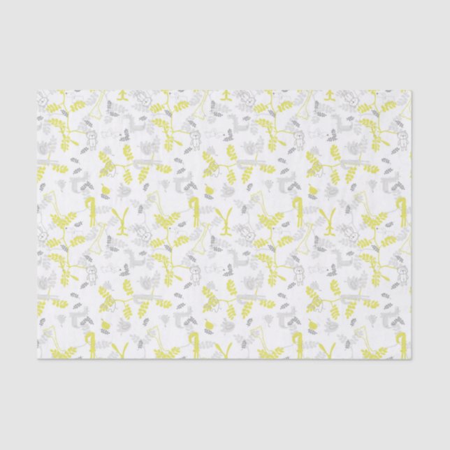 pattern displaying baby animals 2 tissue paper (Front)