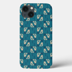 pattern displaying birds iPhone 13 case
