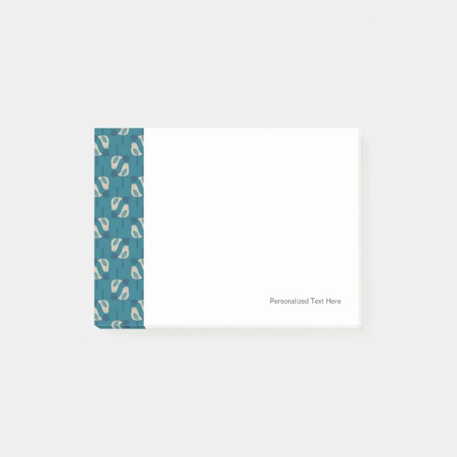 pattern displaying birds post-it notes (Front)