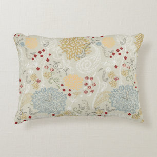 pattern displaying curly garden decorative cushion