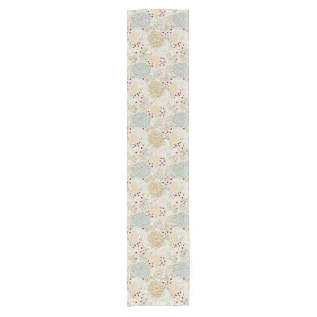 pattern displaying curly garden short table runner (Front)