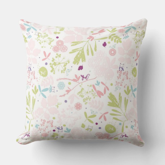 pattern displaying floral cushion (Front)