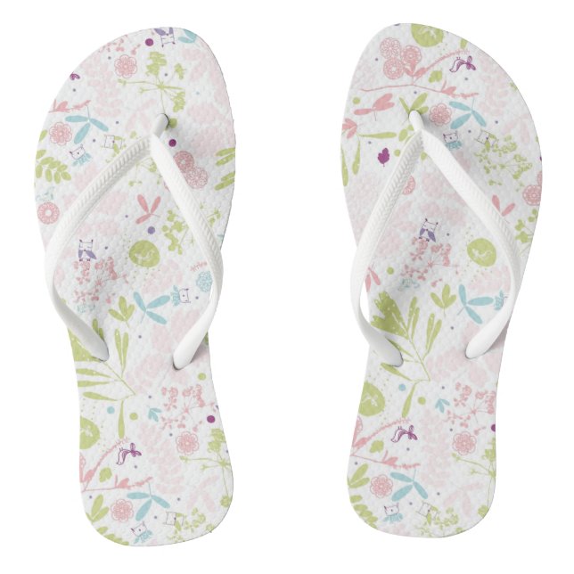 pattern displaying floral jandals (Footbed)