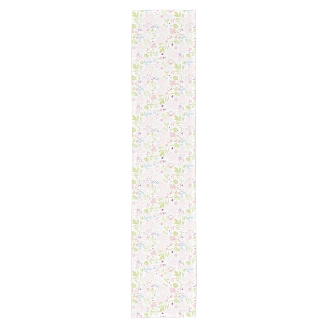 pattern displaying floral short table runner (Front)