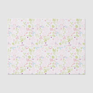 pattern displaying floral tissue paper