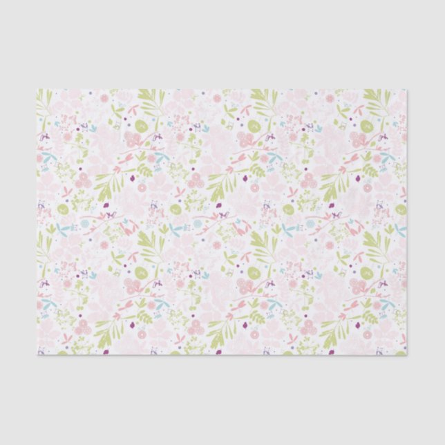 pattern displaying floral tissue paper (Front)