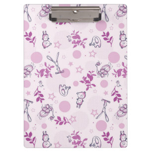 pattern displaying vintage baby animals clipboard