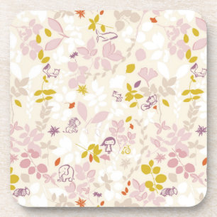 pattern displaying whimsical animals coaster
