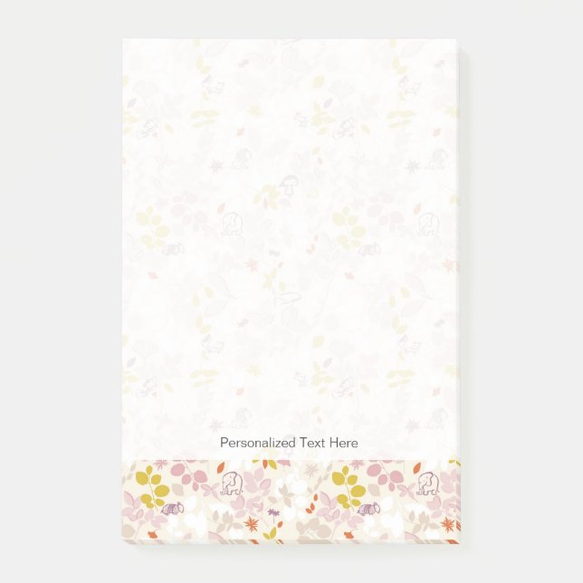 pattern displaying whimsical animals post-it notes (Front)