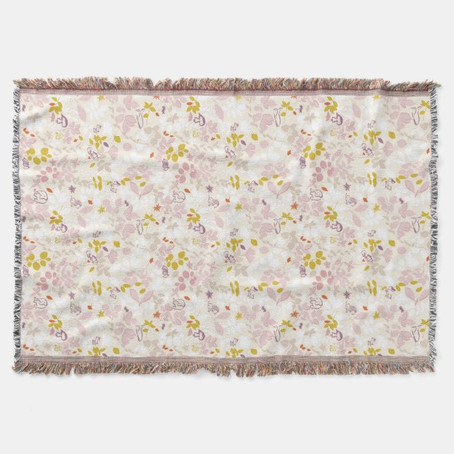 pattern displaying whimsical animals throw blanket (Front)