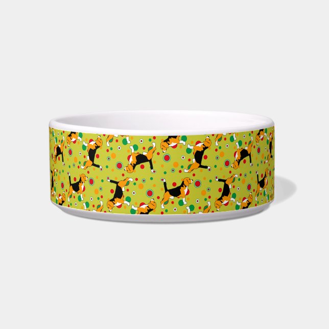 Pattern Dog Bowl Beagle (Left)