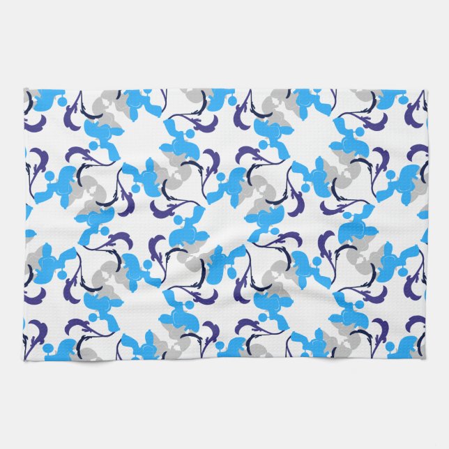 Pattern Dogs Tea Towel (Horizontal)