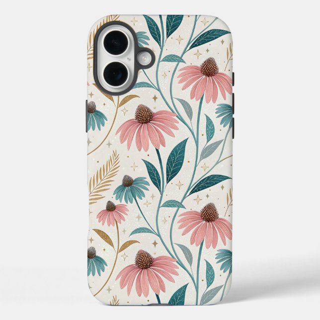 Pattern Echineceas Glitter Case-Mate iPhone Case (Back)