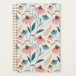 Pattern Echineceas Glitter Planner