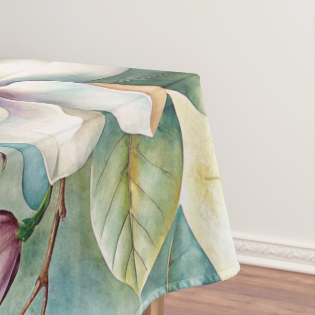 Pattern Elegant Magnolia Flowers Tablecloth (In Situ)