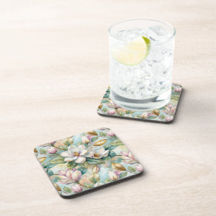 Pattern Elegant Magnolias Coaster