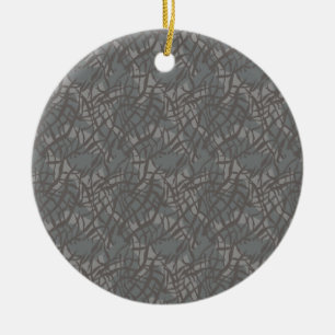 Pattern elephant ceramic tree decoration