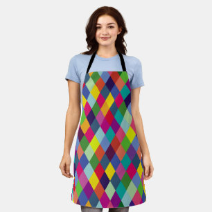 Pattern Fashion Colourful- Modern spring hipster Apron