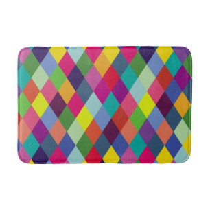 Pattern Fashion Colourful- Modern spring hipster   Bath Mat