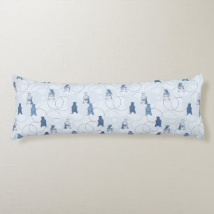 pattern featuring a grizzly bear body cushion