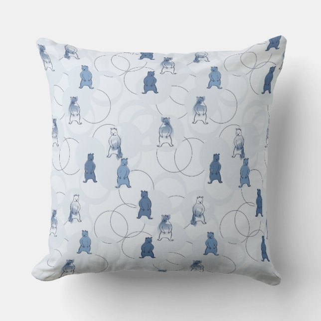 pattern featuring a grizzly bear cushion (Front)