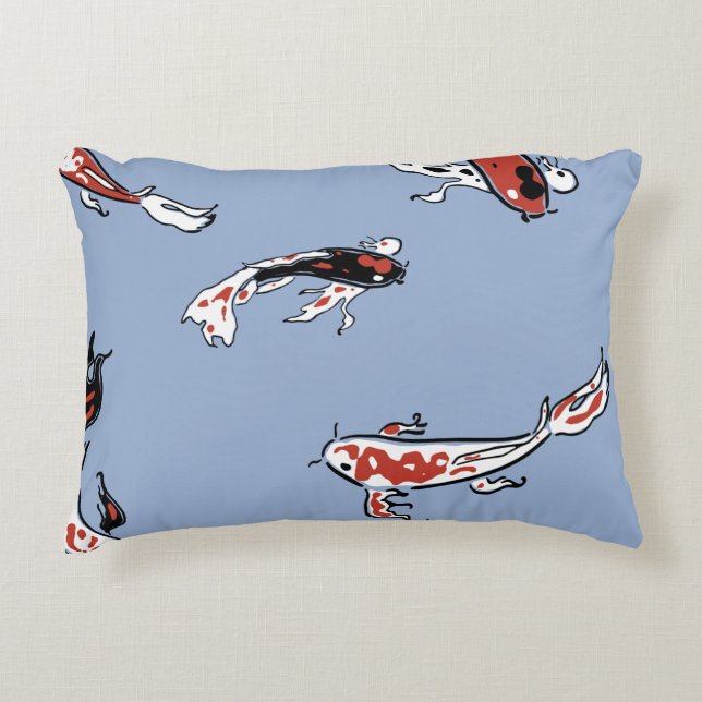 Pattern fish carp koi koi carp decorative cushion (Front)