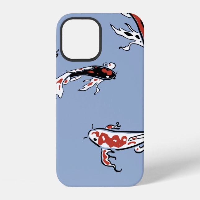 Pattern fish carp koi koi carp iPhone case (Back)