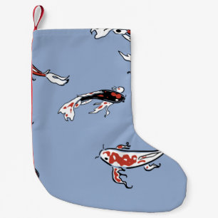 Pattern fish carp koi koi carp small christmas stocking