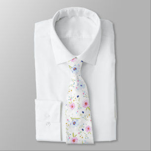 Pattern Floral Neck Tie