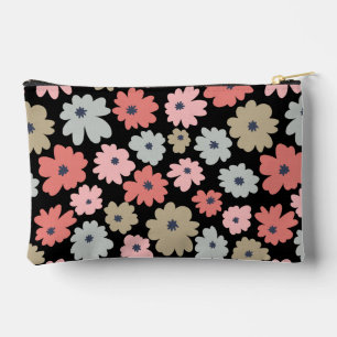 Pattern Flower Colorful Vintage Accessory Pouch