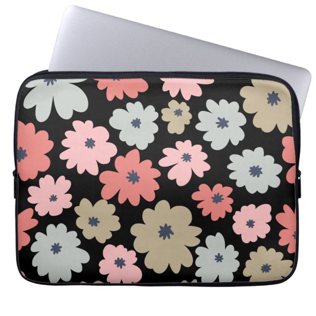 Pattern Flower Colourful Vintage         Laptop Sleeve (Front)