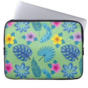 Pattern Flowers Colourful Cute Shining Laptop Sleeve