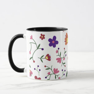 pattern flowers- mug